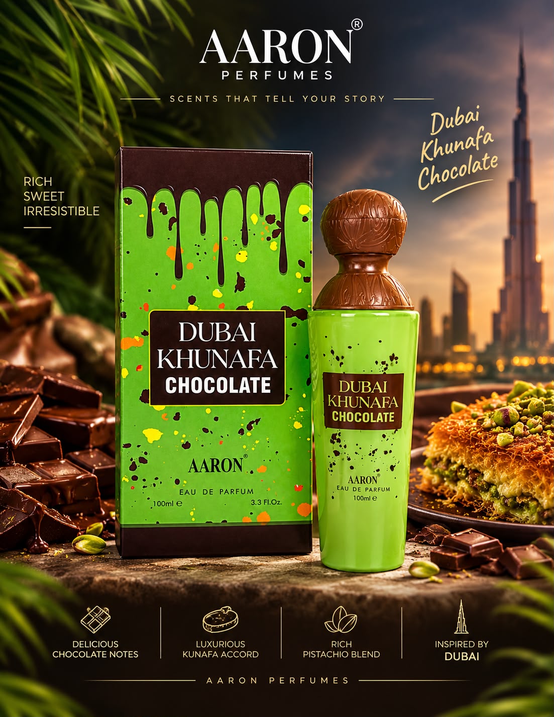 Dubai khunafa chocolate